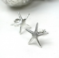 Sterling Silver Star Fish stud earrings by Peace of Mind